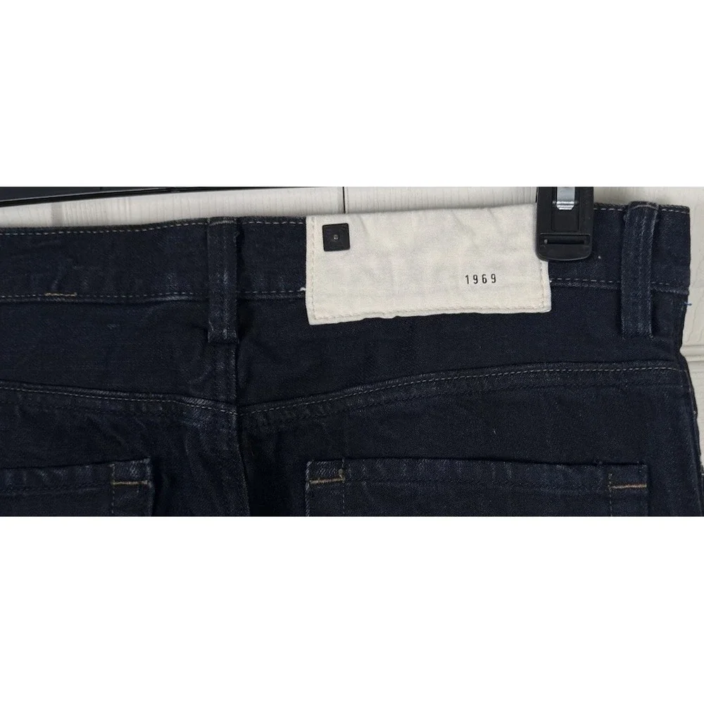 Gap Morrison Jeans Mens 32x32 Blue Denim Button Fly Dark Wash Pigment‎ Dip